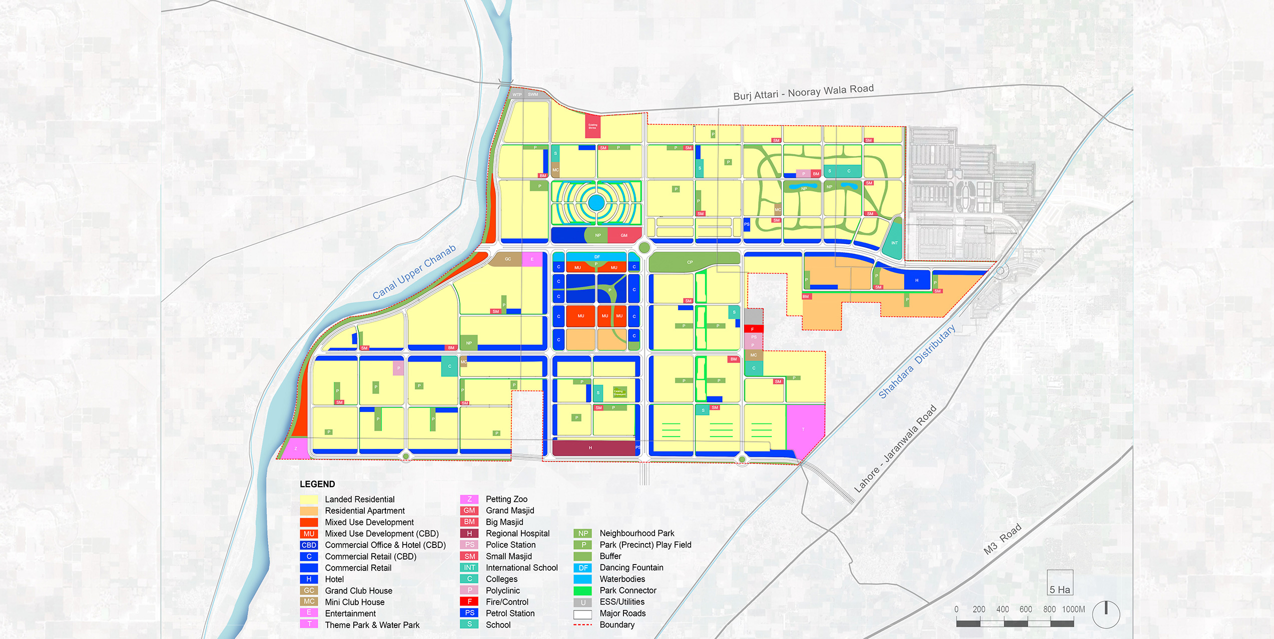Al Noor Orchard, West Marina master plan, Pakistan