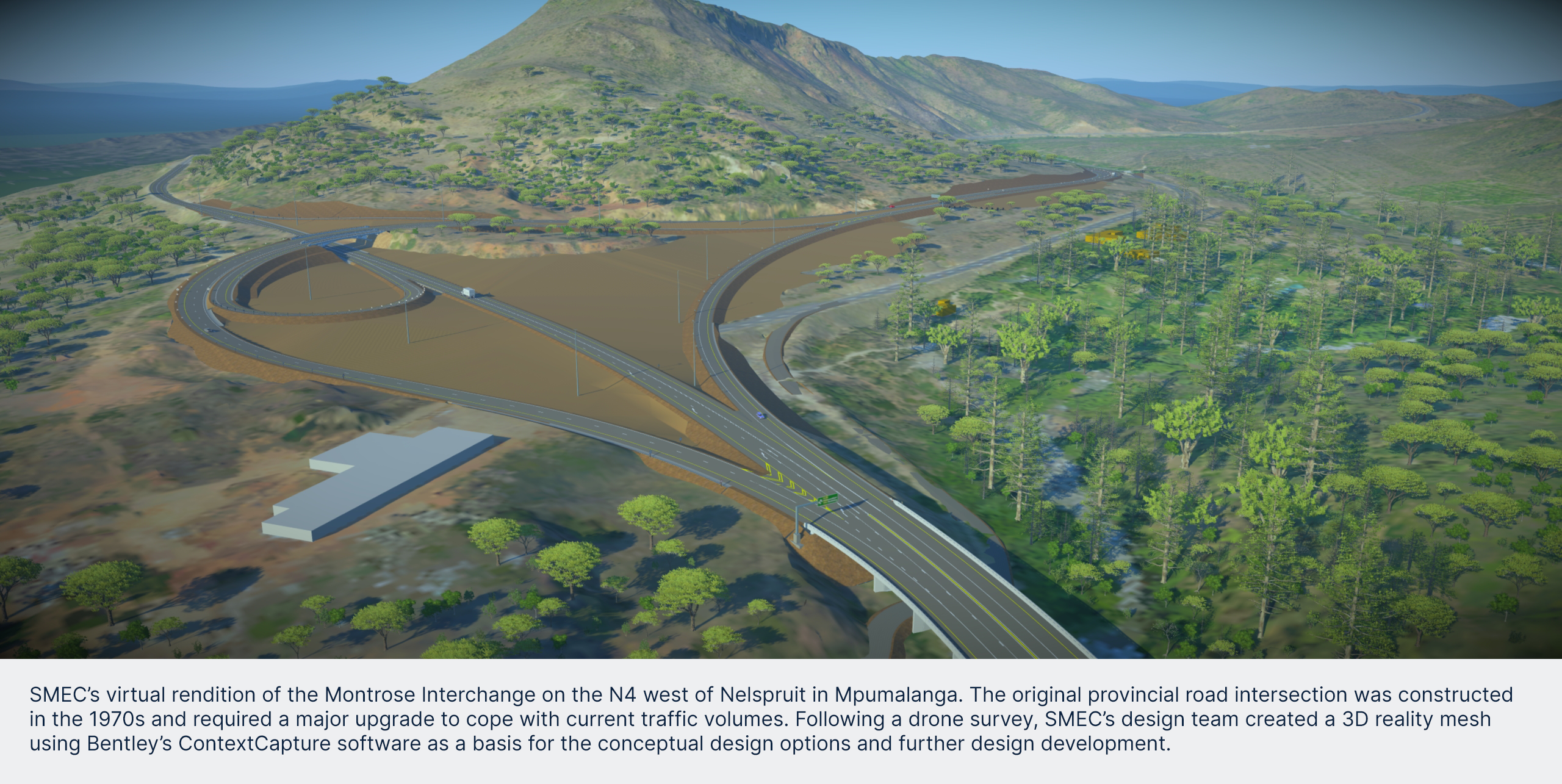 Virtual rendition montrose interchange